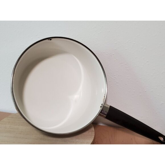 Prestige Japy Marne Brown Paisley Enamel Lidded Pot - Picture 6 of 10